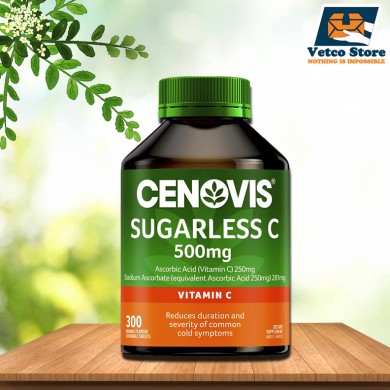 Viên nhai vitamin C Cenovis Sugarless 500mg 300 viên